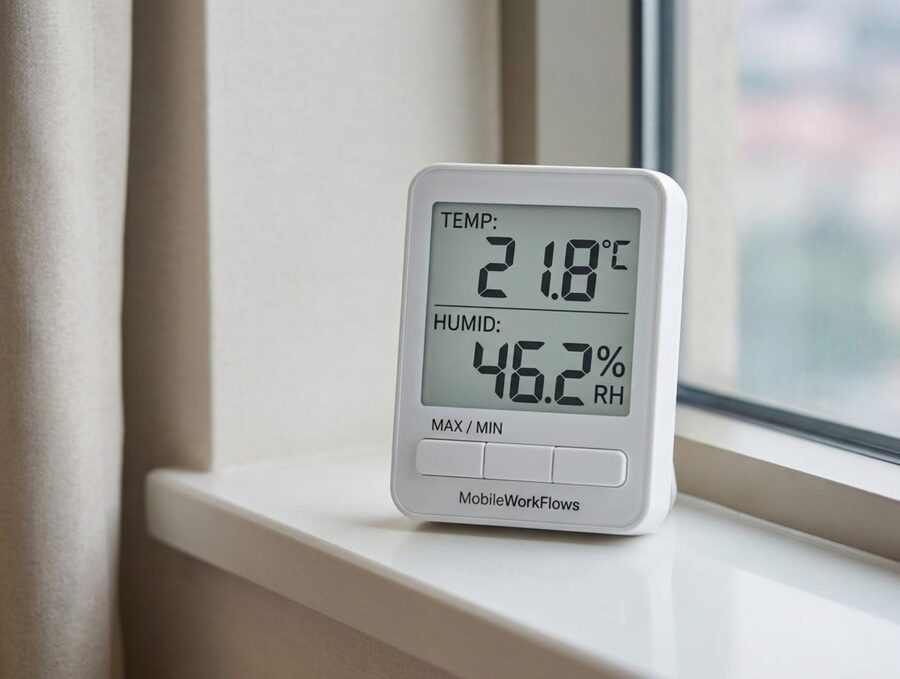Messgerät für Temperatur und Luftfeuchtigkeit